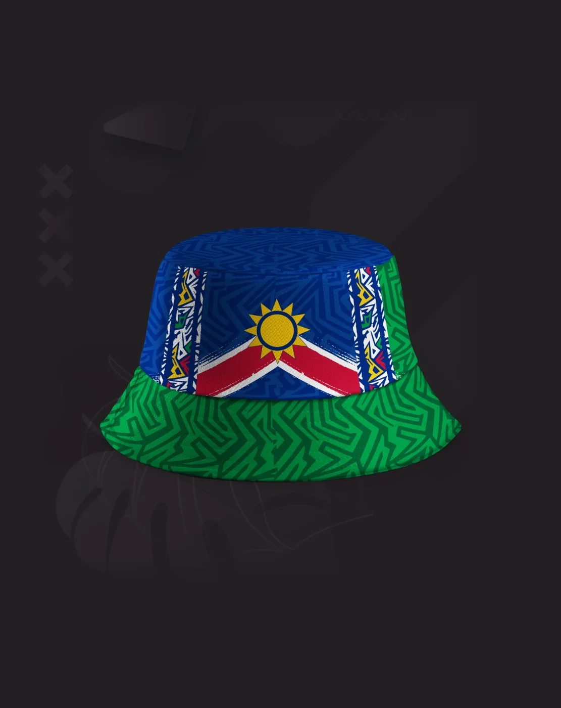 Chevron bucket hat, Namibia collection