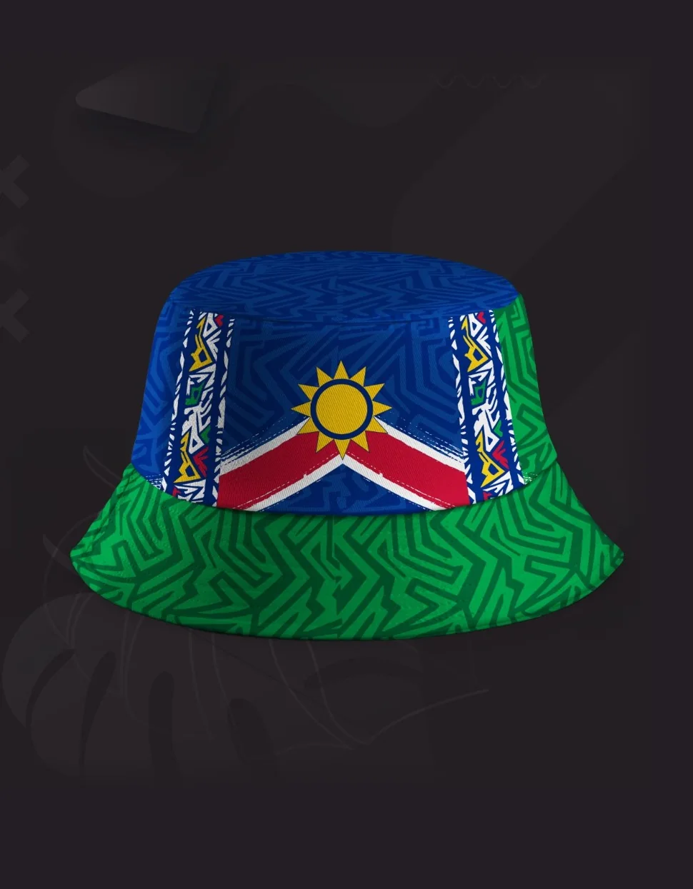 Chevron bucket hat