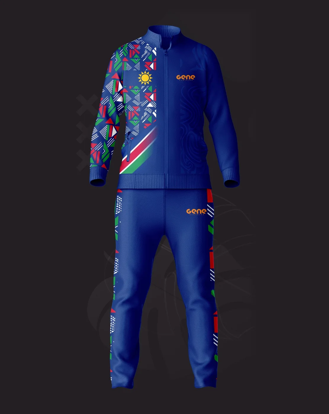 Pattern tracksuit, Namibia collection
