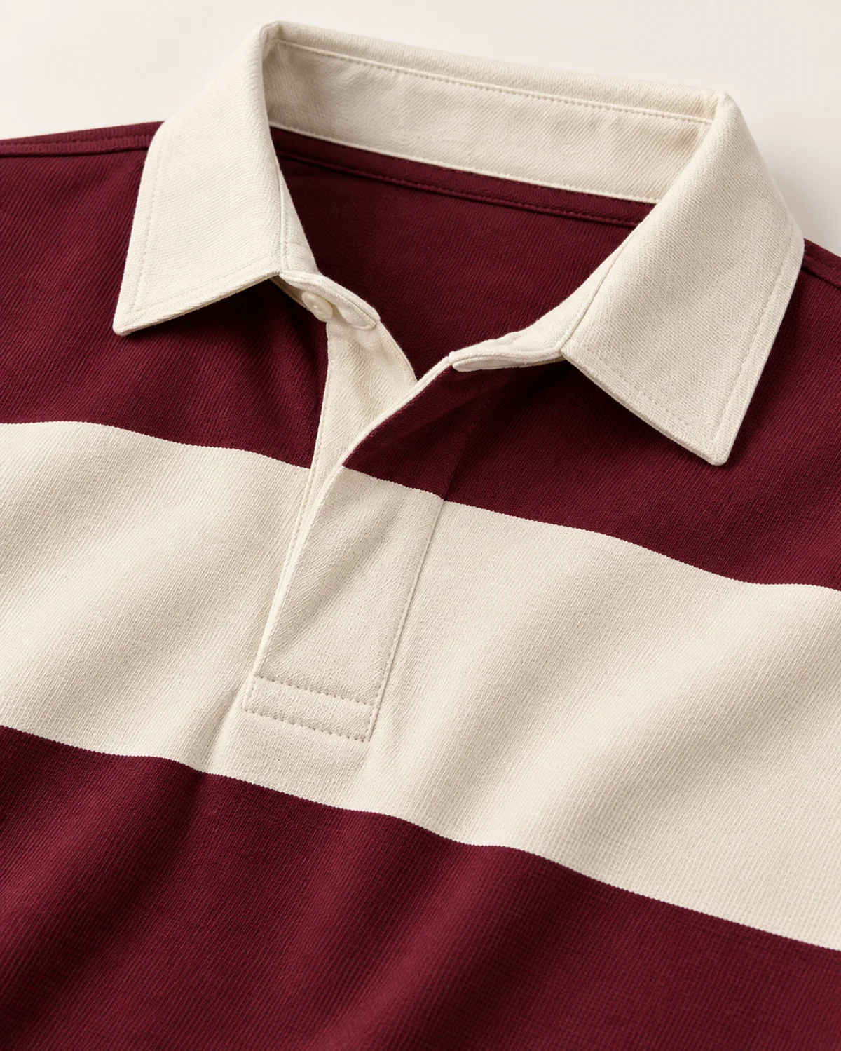 Heritage Rugby Jersey, collar and garment detail