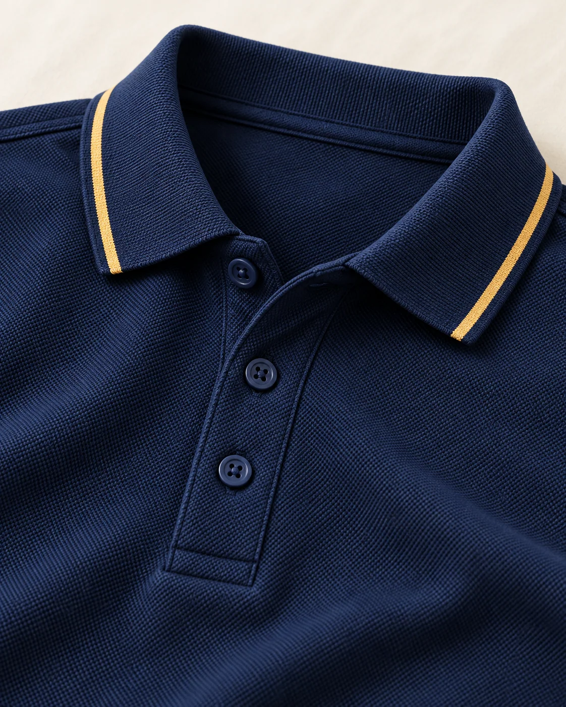 Summit Pique Polo, collar and garment detail