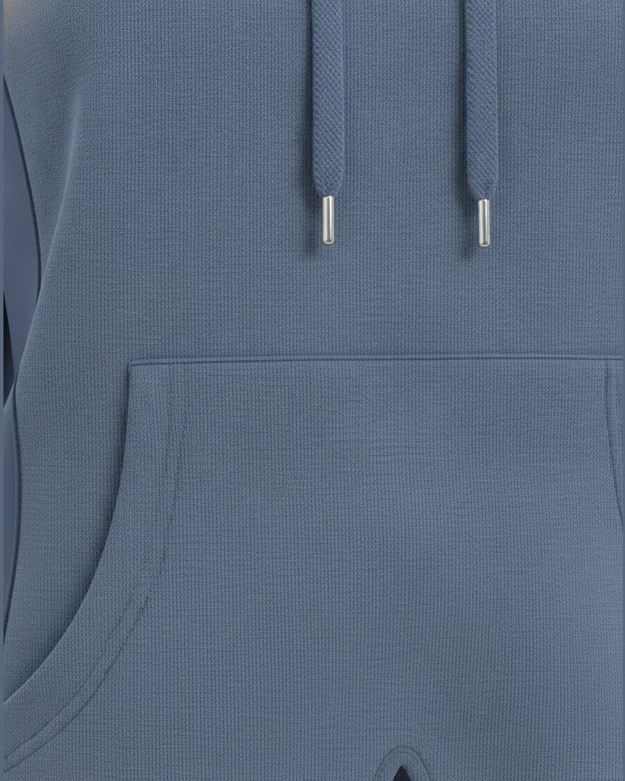 Contour Panel Hoodie, Original, fabric texture detail