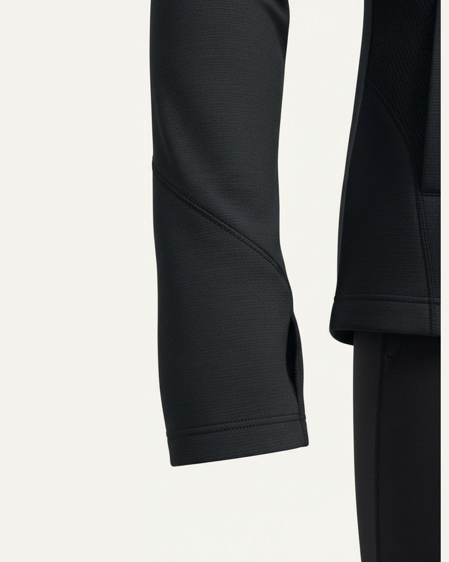 Training Zip Hoodie, construction and finishing detail