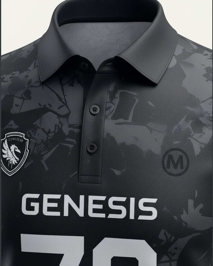 Ice Silk Polo, fabric texture detail