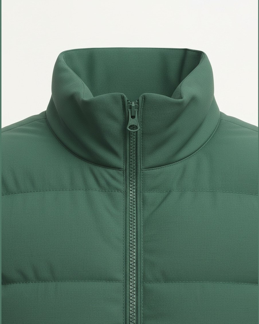 Puffer Vest, construction and finishing detail