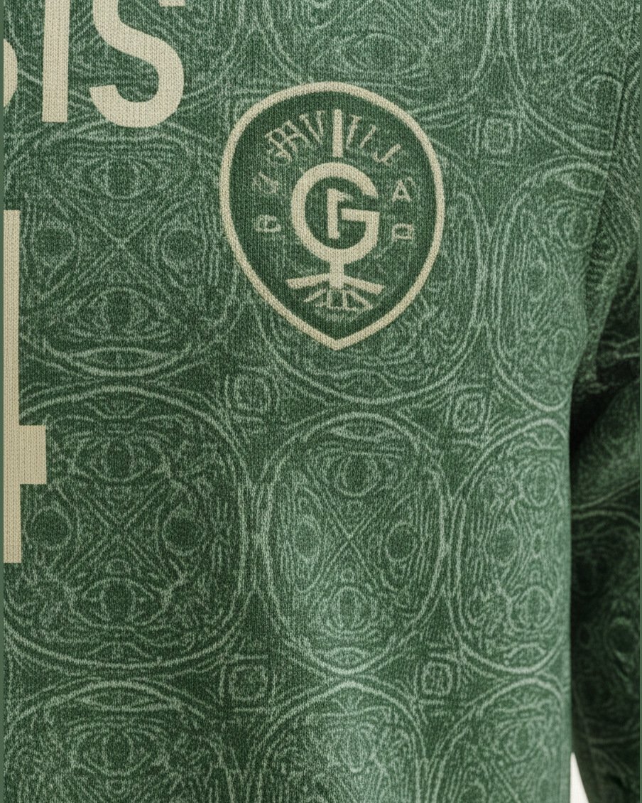 Long Sleeve Club Tee, fabric texture detail