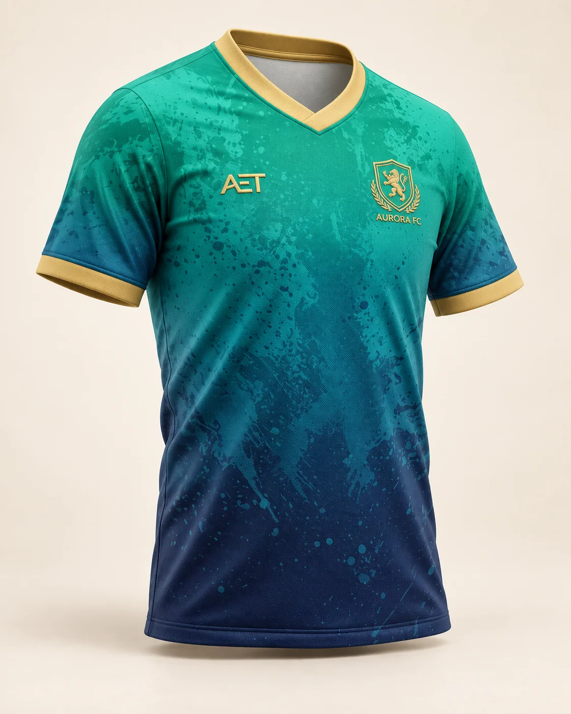 Emerald Fade Jersey, three-quarter studio view